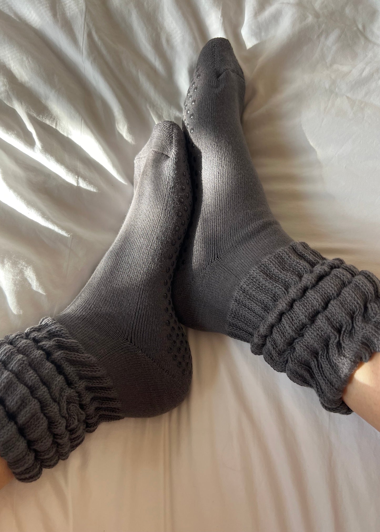 Slouch Grip Sock - Charcoal