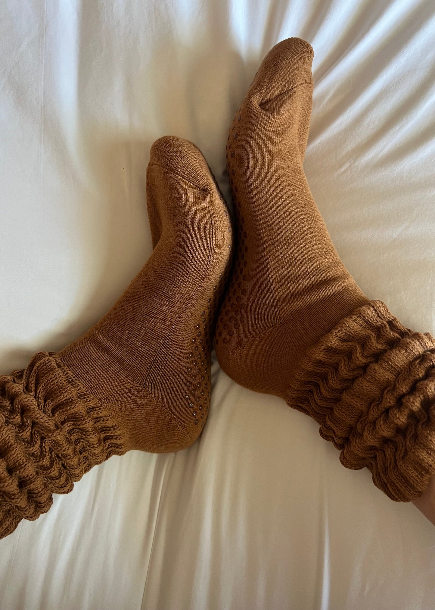 Slouch Grip Sock - Rust